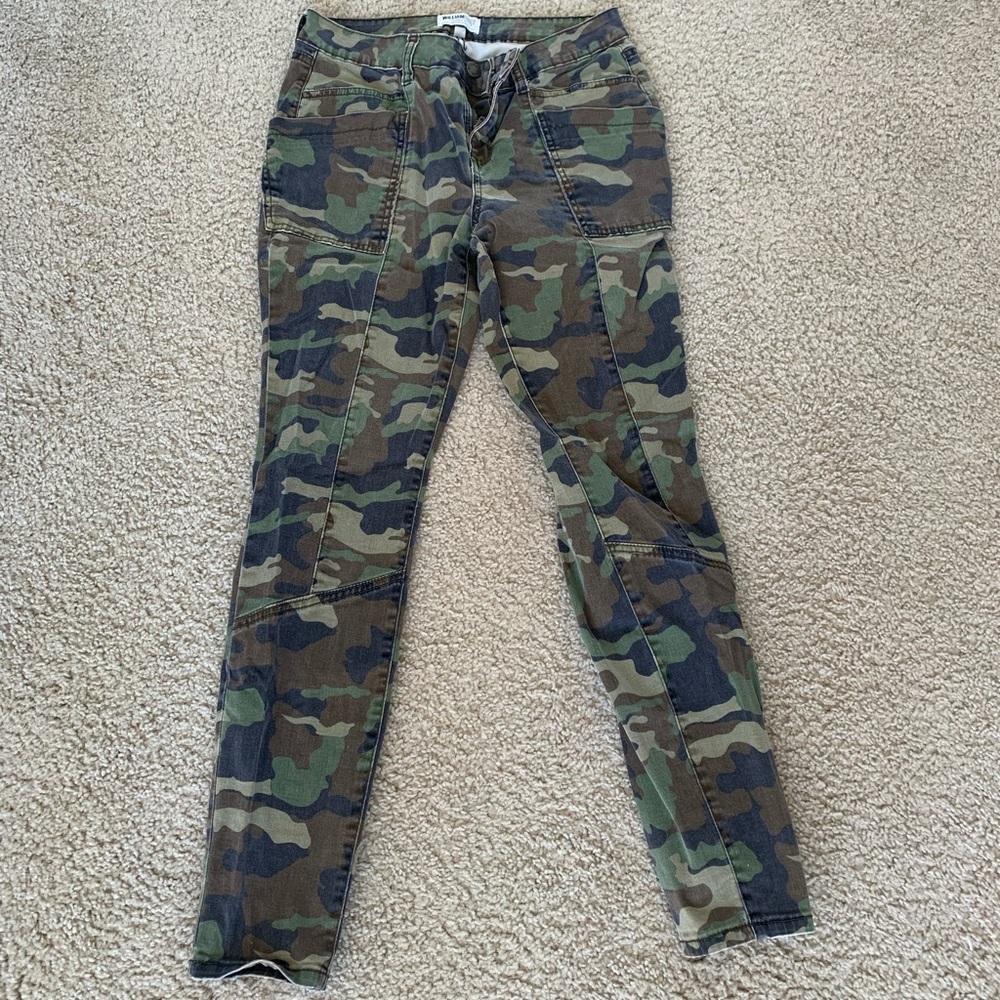 Green camo jeans